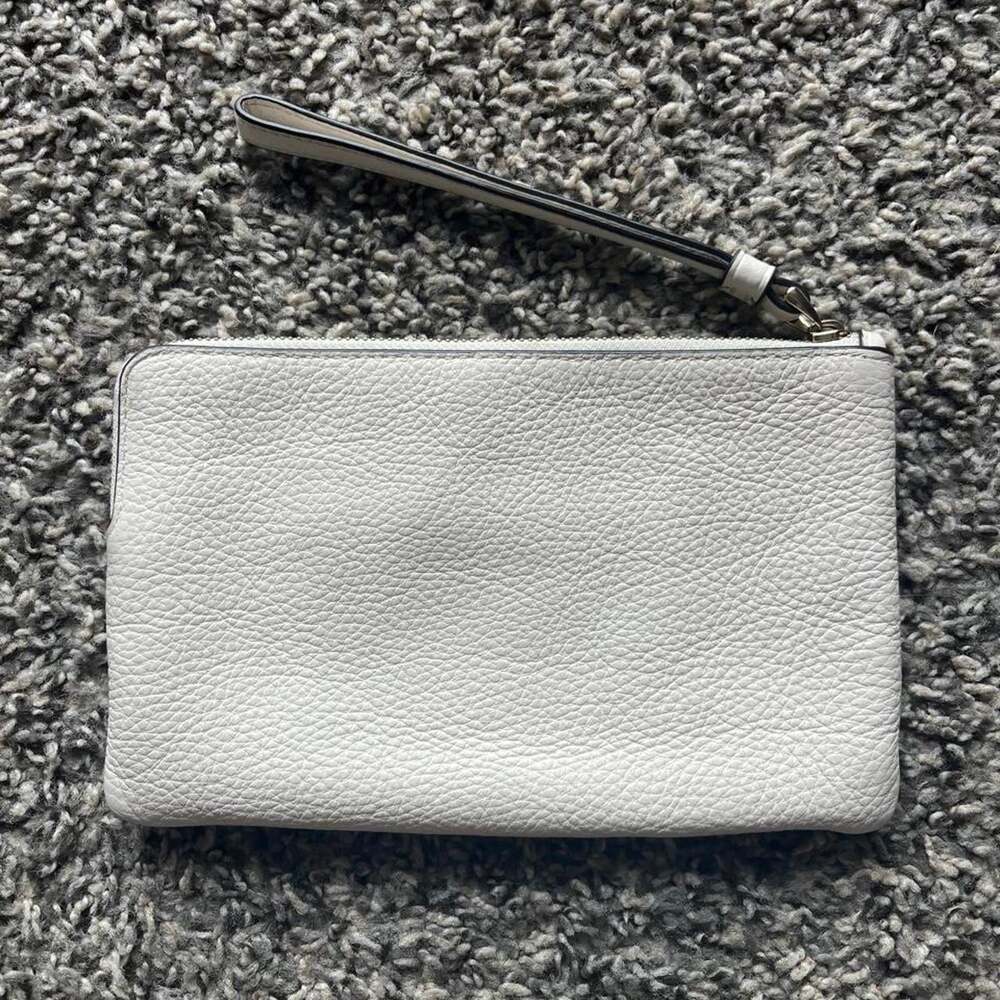 White Coach Wristletclutch With Red 50 D 6 View 6